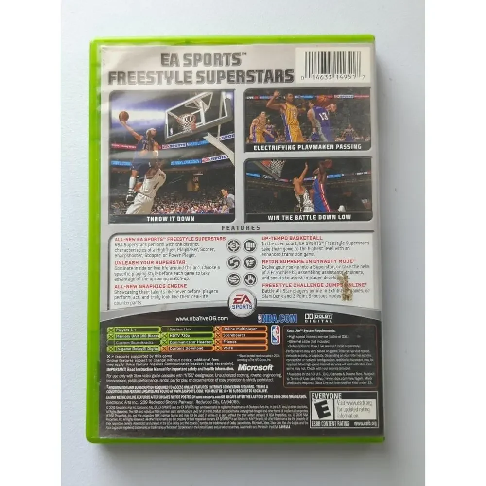 NBA Live 2005 (Microsoft Xbox, 2004) Complete w/ Manual - Tested Working‎